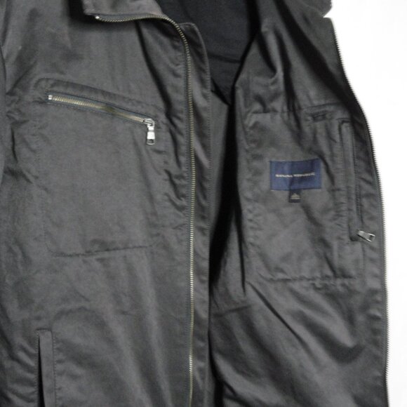 Banana Republic Jacket Moto Biker Racer Military Zipper Pockets Men's Size Large - Picture 5 of 12